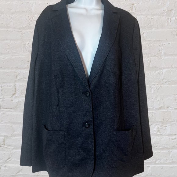 TALBOTS New Sz 18W Aberdeen 2 Button Stretch Blazer Lined Jacket Career $179 - Picture 9 of 10